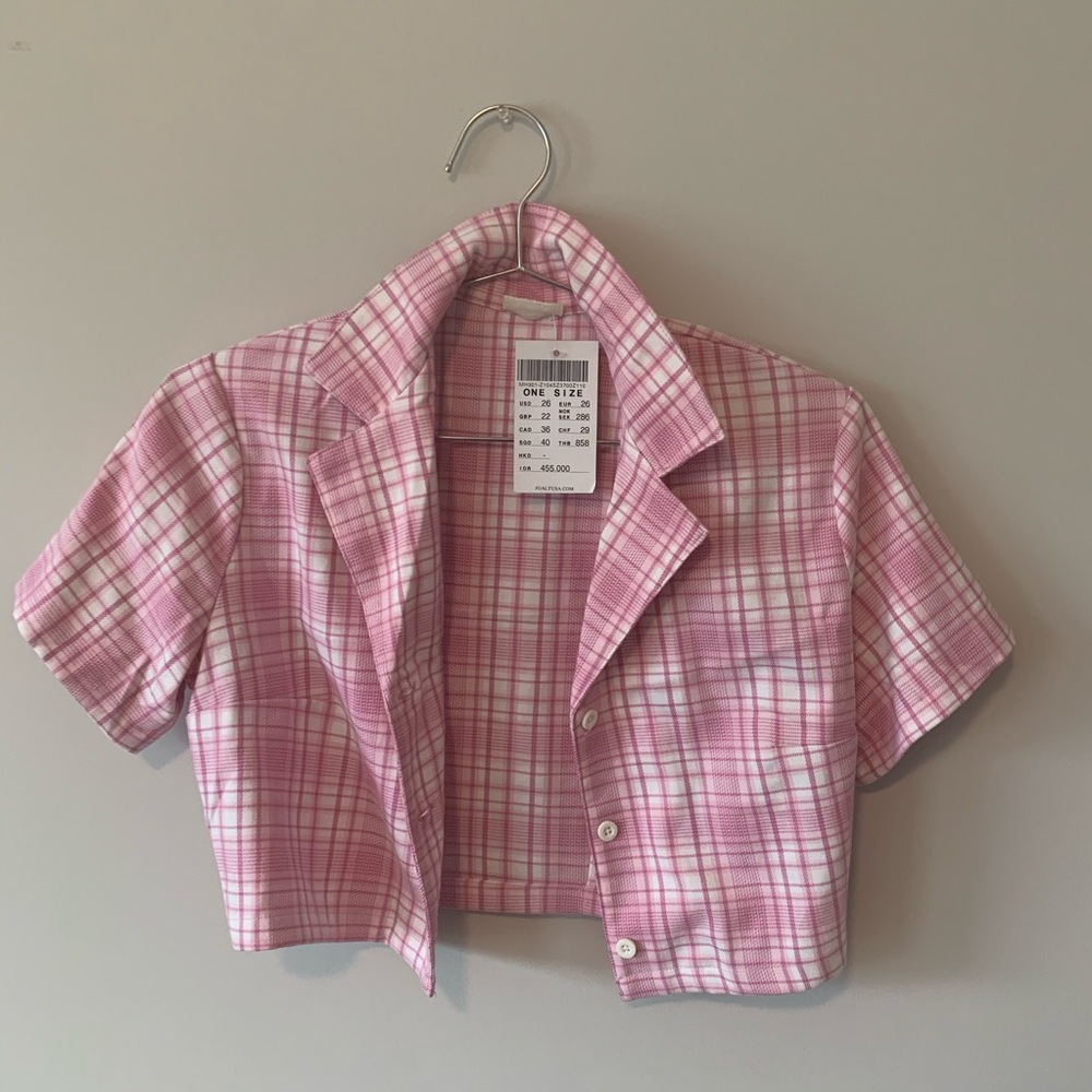 brandy melville rare pink vivian top